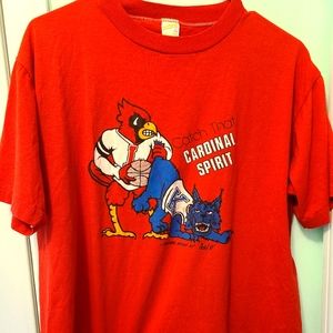 Vintage 1983 Catch that Cardinal Spirit shirt Kentucky wildcats vs cardinals *La
